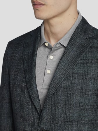 Slim Fit Plaid Sport Coat