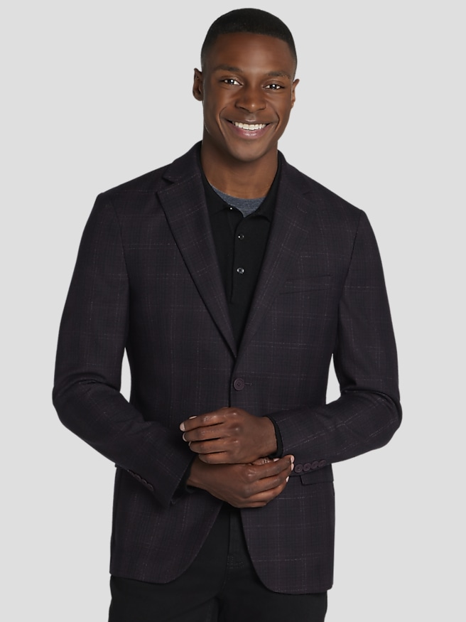 Wine colored sport coat cheap