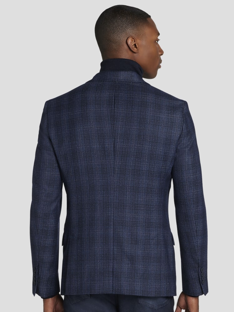Calvin Klein Slim Fit Plaid Sport Coat Sport Coats Men s Wearhouse
