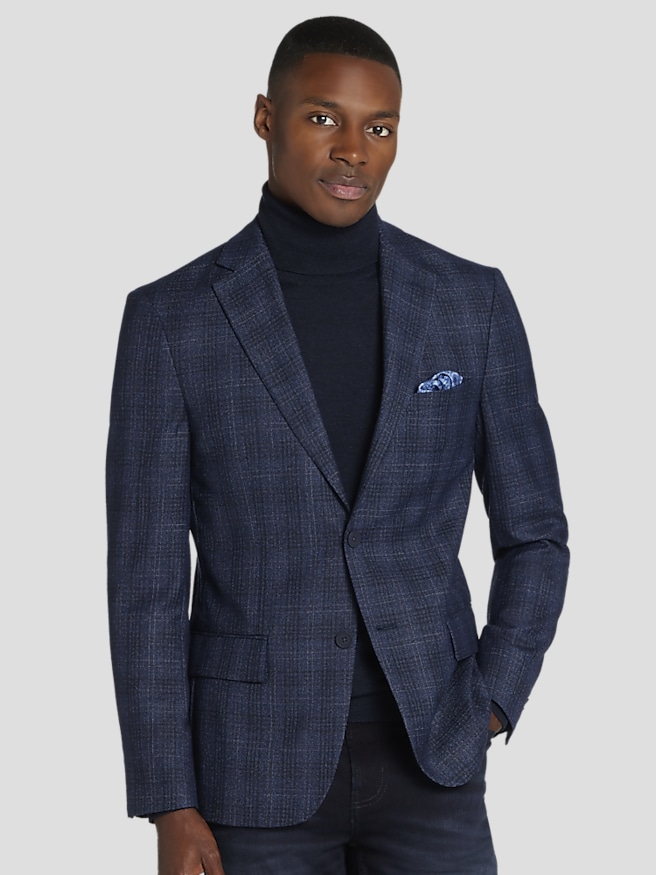Mens slim fit coat on sale