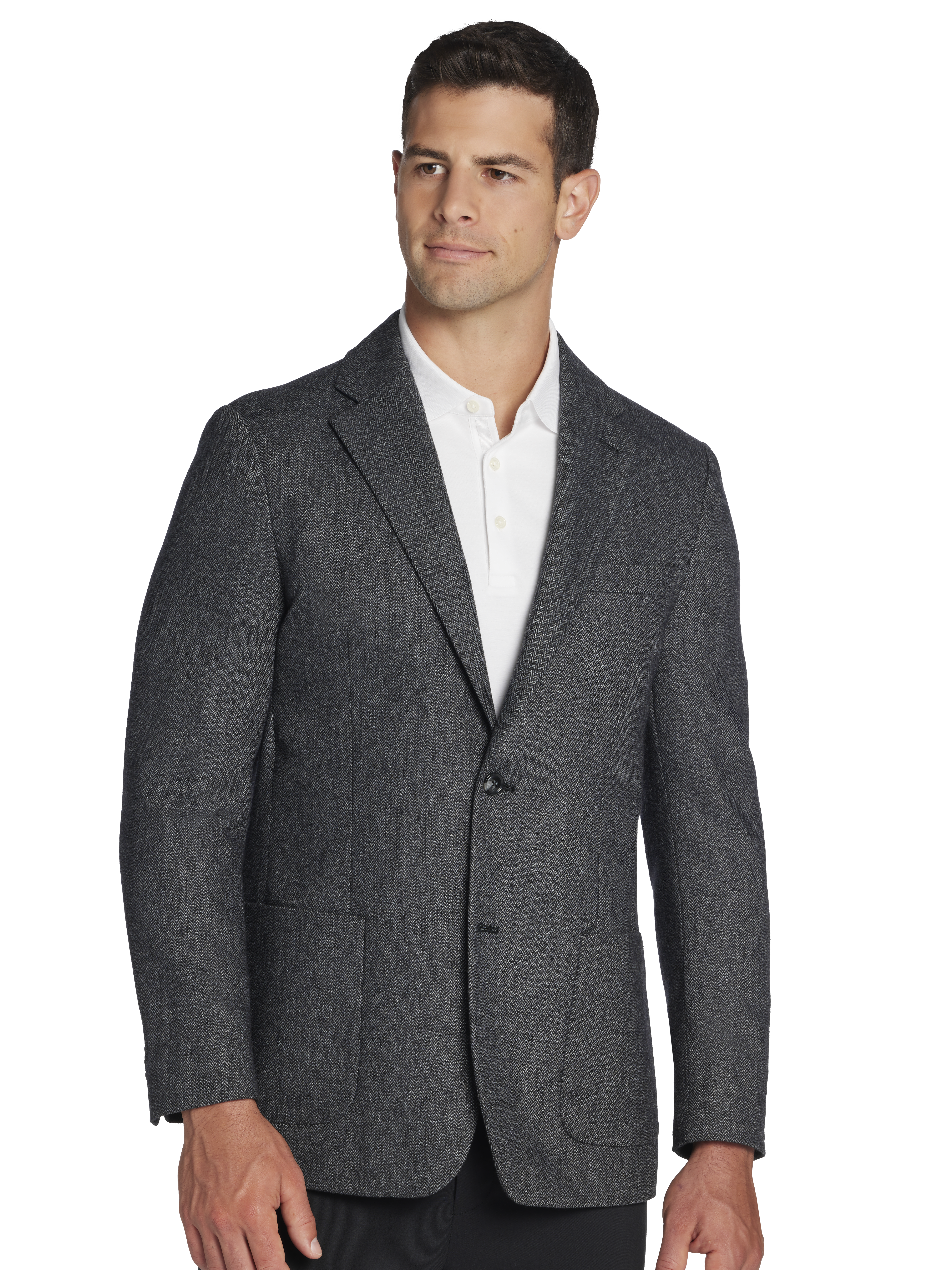 Modern Fit Herringbone Sport Coat