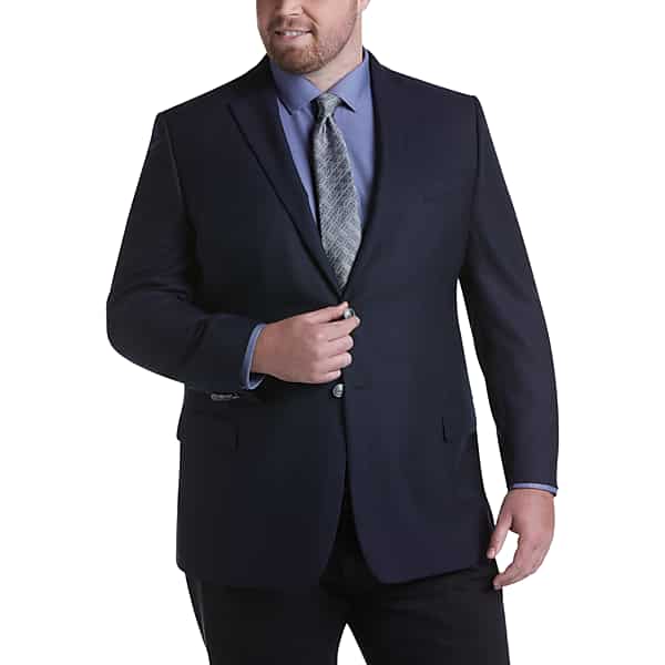 Joseph Abboud Men's Executive Fit Wool Blazer Navy Solid - Size: 60 Regular TMW11M960201