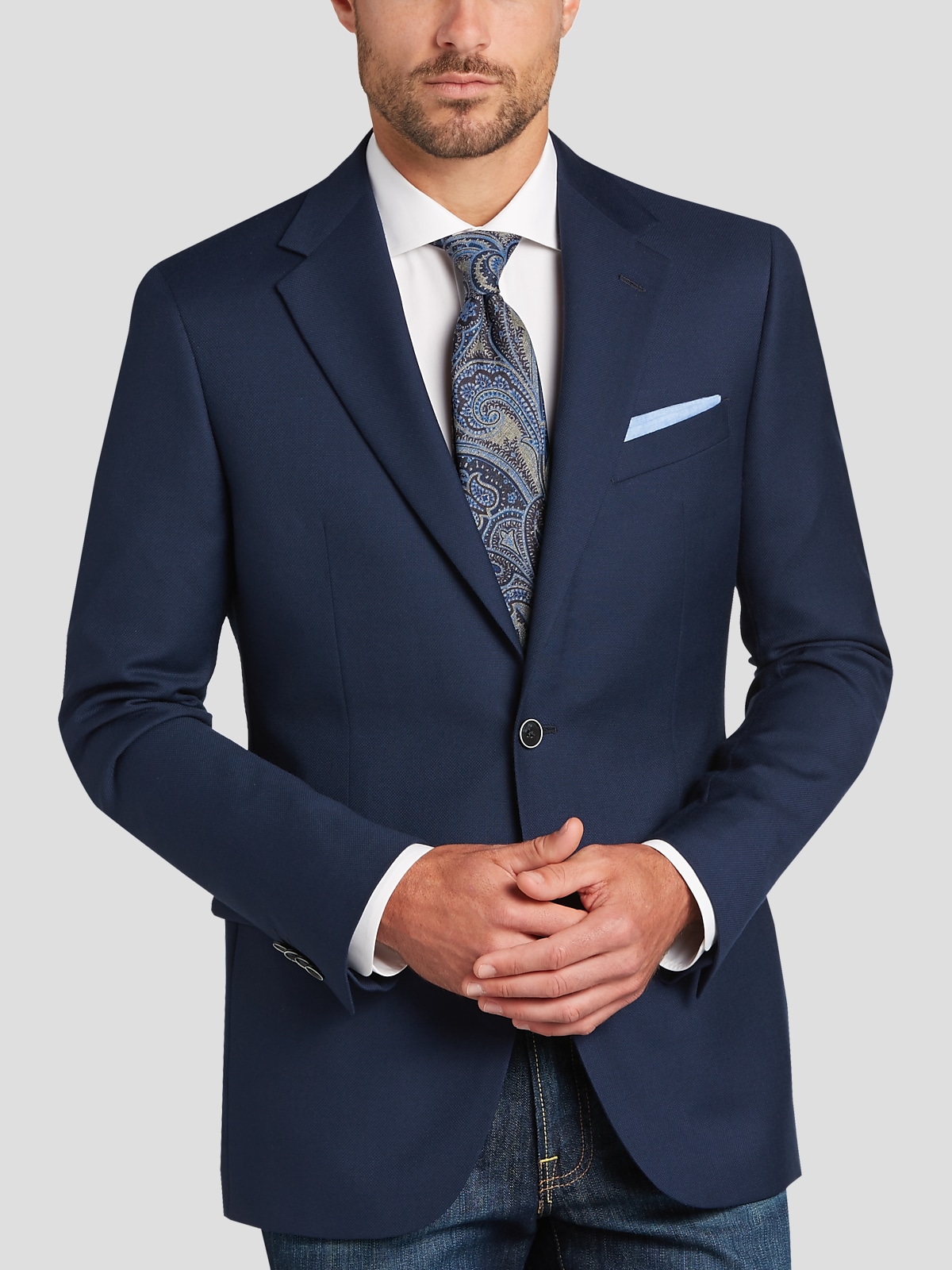 Men's wearhouse postman blue store