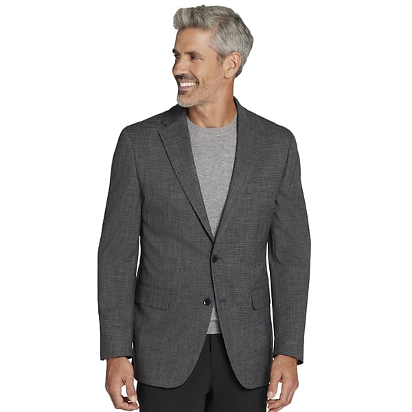 Collection by Michael Strahan Men's Michael Strahan Classic Fit Check Sport Coat Charcoal Check - Size 46 Regular TMW11NB46297