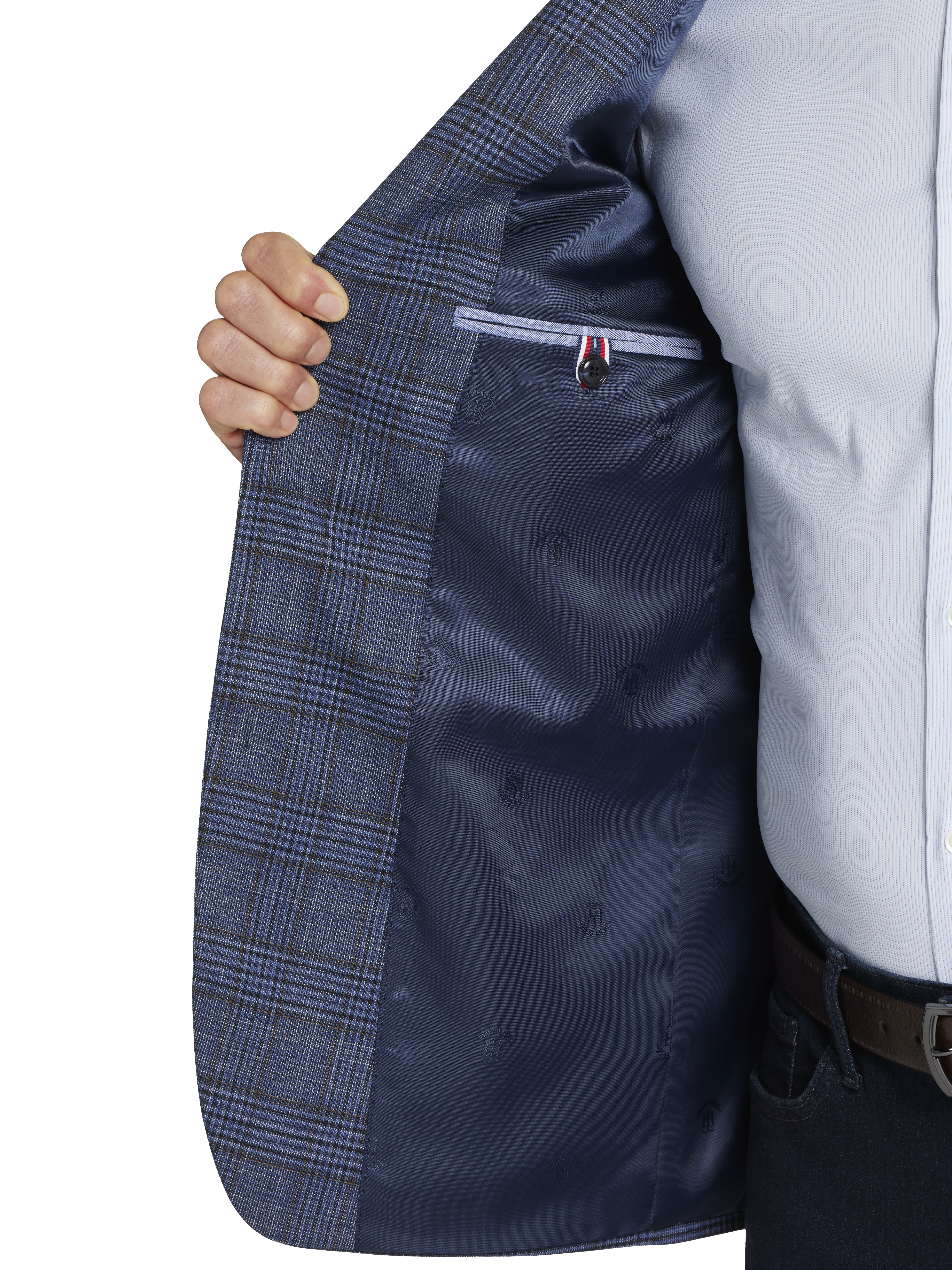 Modern Fit Plaid Sport Coat