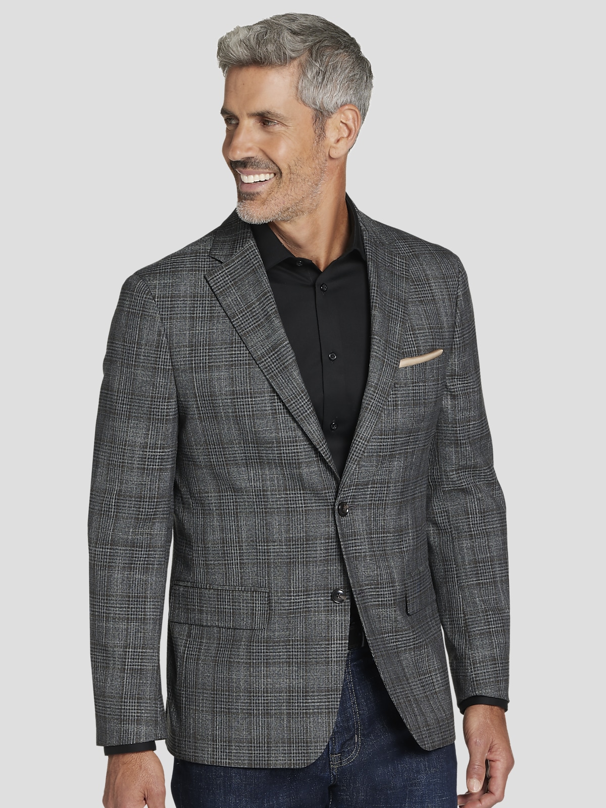 Tommy Hilfiger Modern Fit Plaid Sport Coat Sport Coats Men s Wearhouse