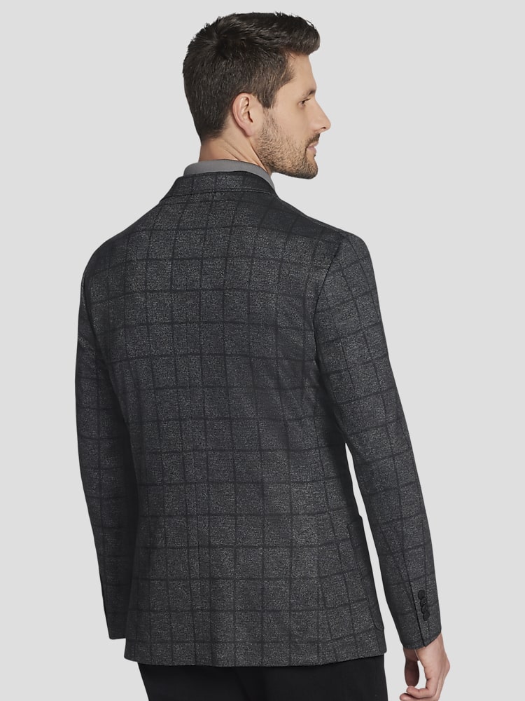 Awearness Kenneth Cole Slim Fit Windowpane Plaid Sport Coat Sport Coats Men s Wearhouse
