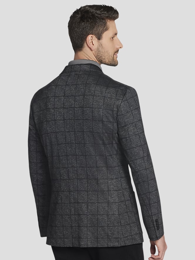 Awearness Kenneth Cole Slim Fit Windowpane Plaid Sport Coat