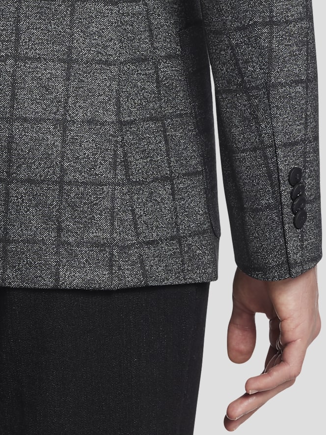 Awearness Kenneth Cole Slim Fit Windowpane Plaid Sport Coat