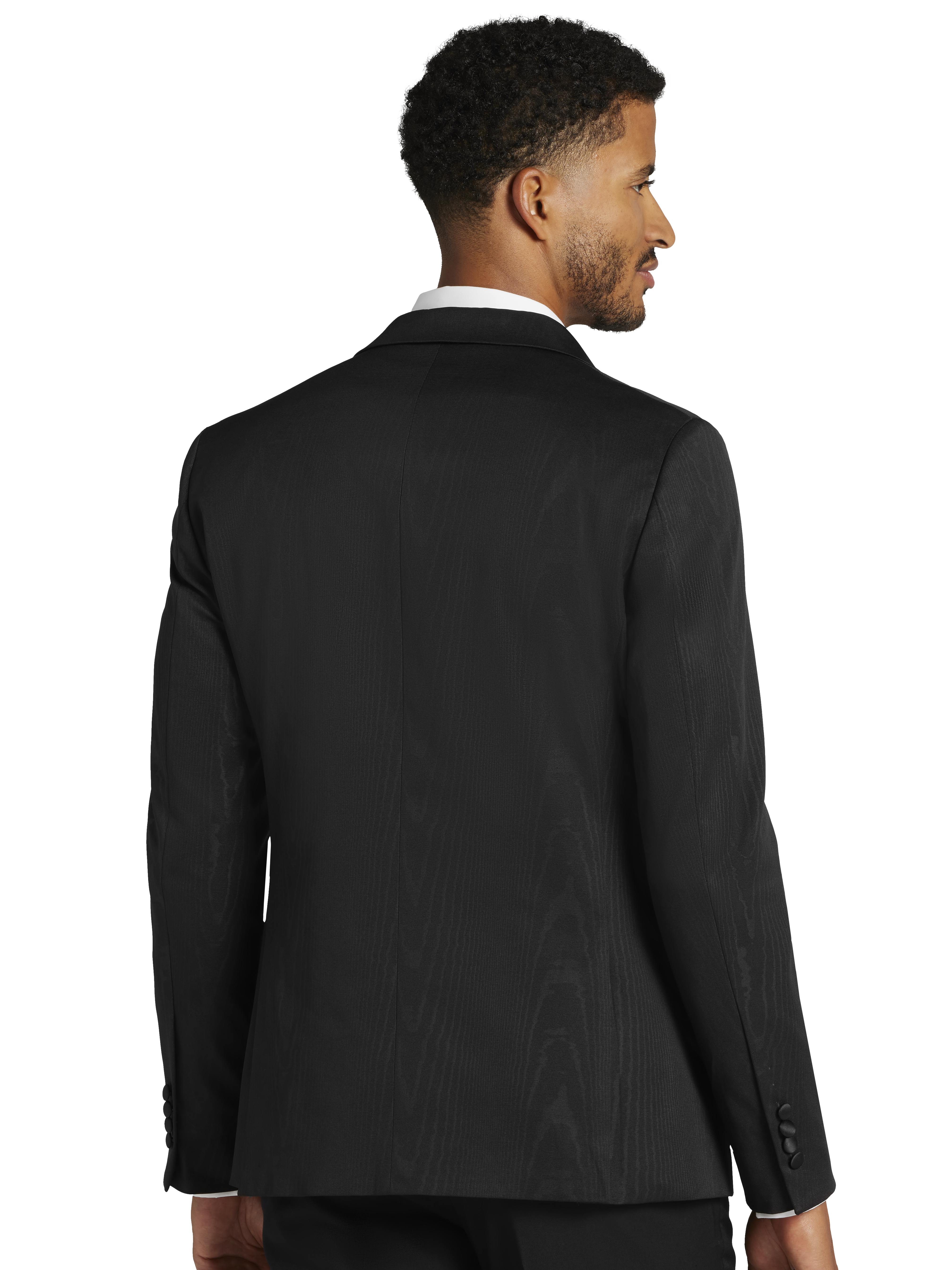 Slim Fit Moire Shawl Lapel Dinner Jacket