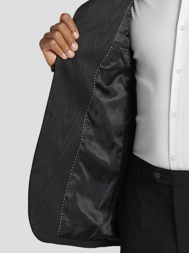 Egara Slim Fit Moire Shawl Lapel Dinner Jacket