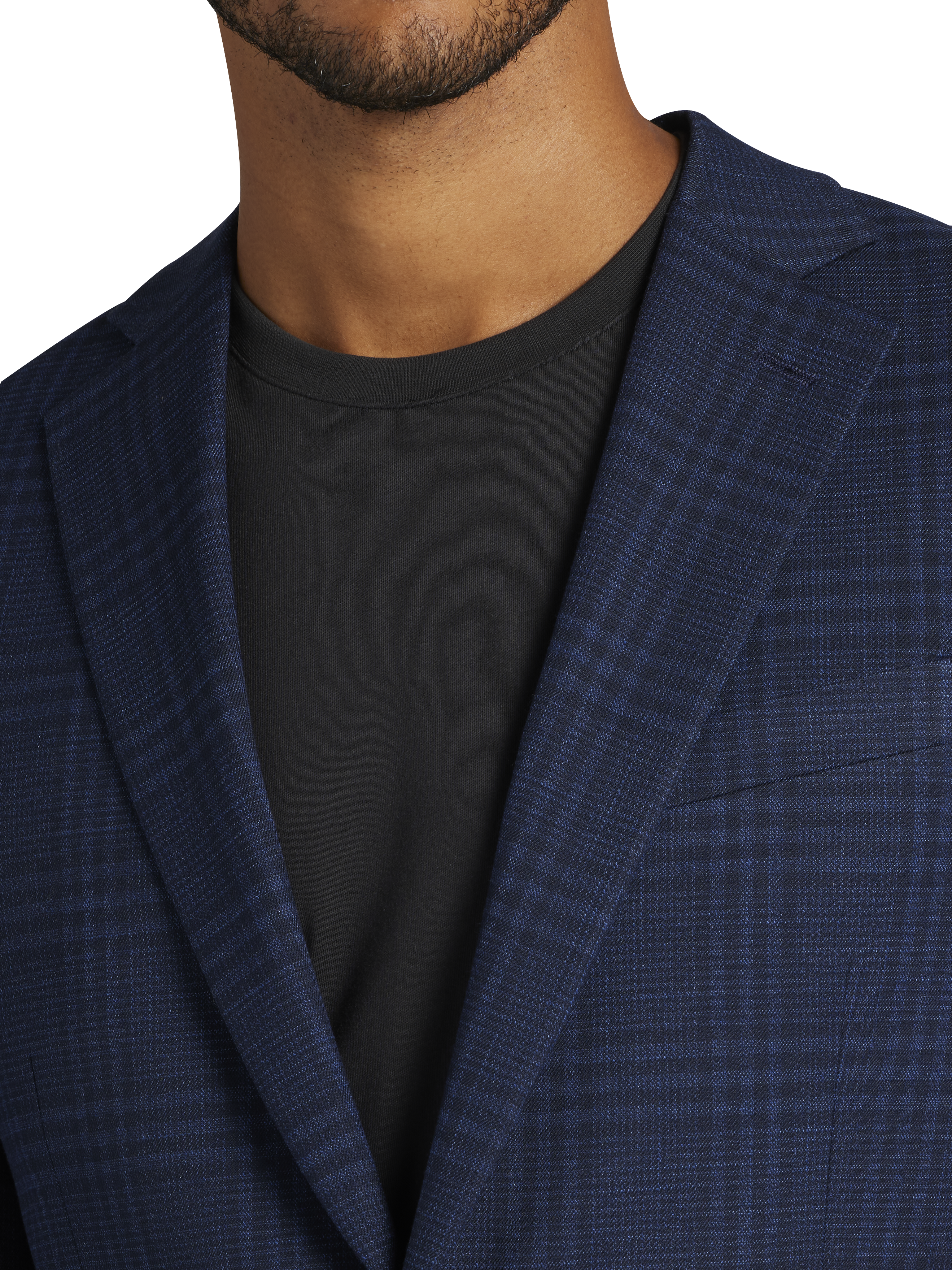 Modern Fit Plaid Sport Coat