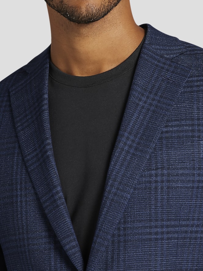 Awearness Kenneth Cole Modern Fit Plaid Sport Coat