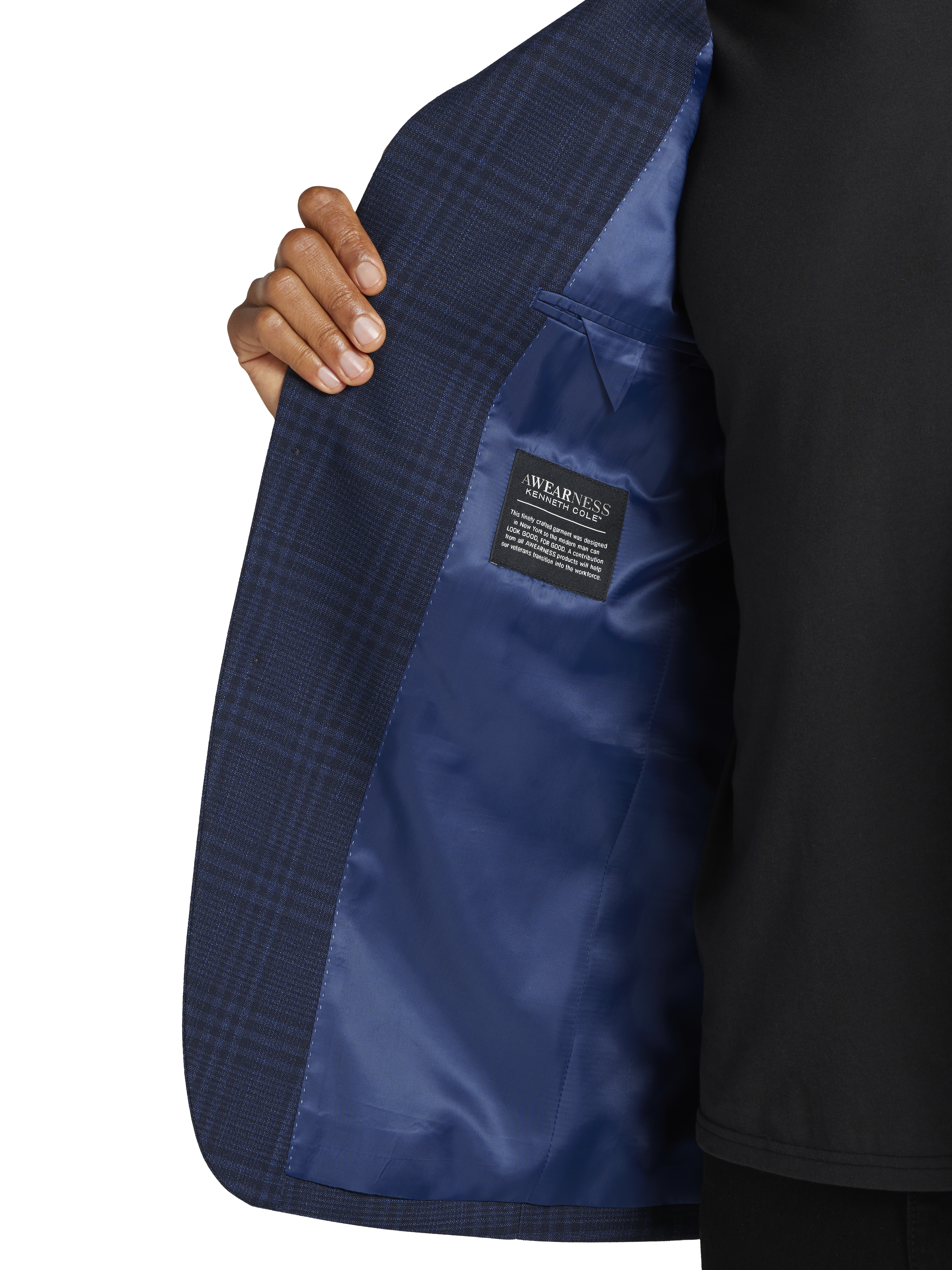 Modern Fit Plaid Sport Coat