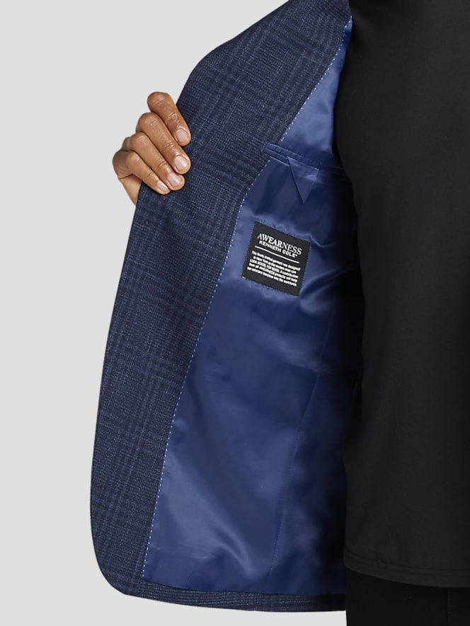 Awearness Kenneth Cole Modern Fit Plaid Sport Coat