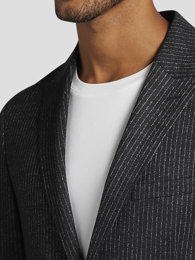 Awearness Kenneth Cole Slim Fit Stripe Knit Sport Coat