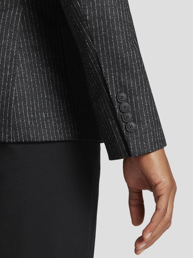 Awearness Kenneth Cole Slim Fit Stripe Knit Sport Coat