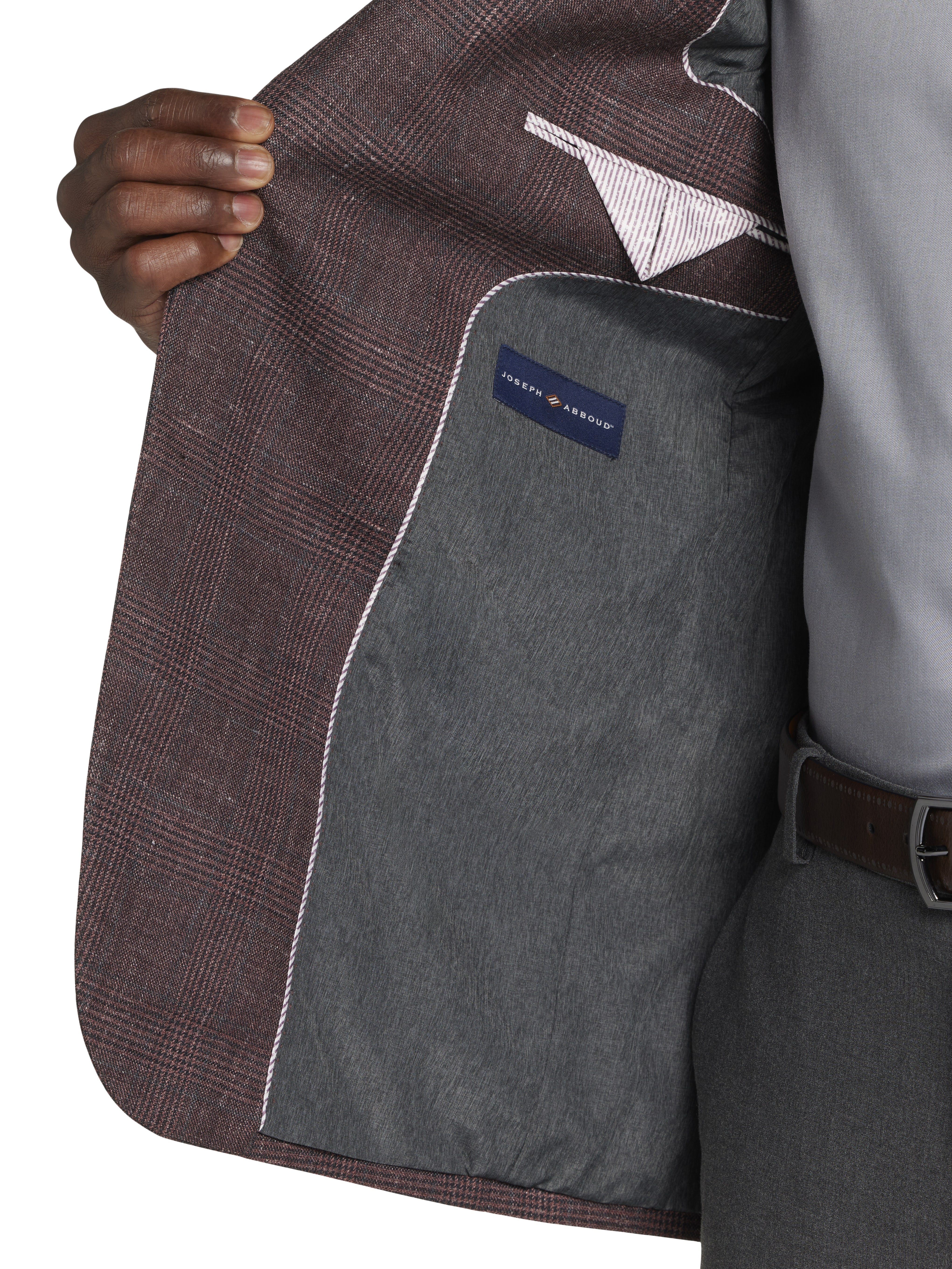 Classic Fit Wool Blend Plaid Sport Coat