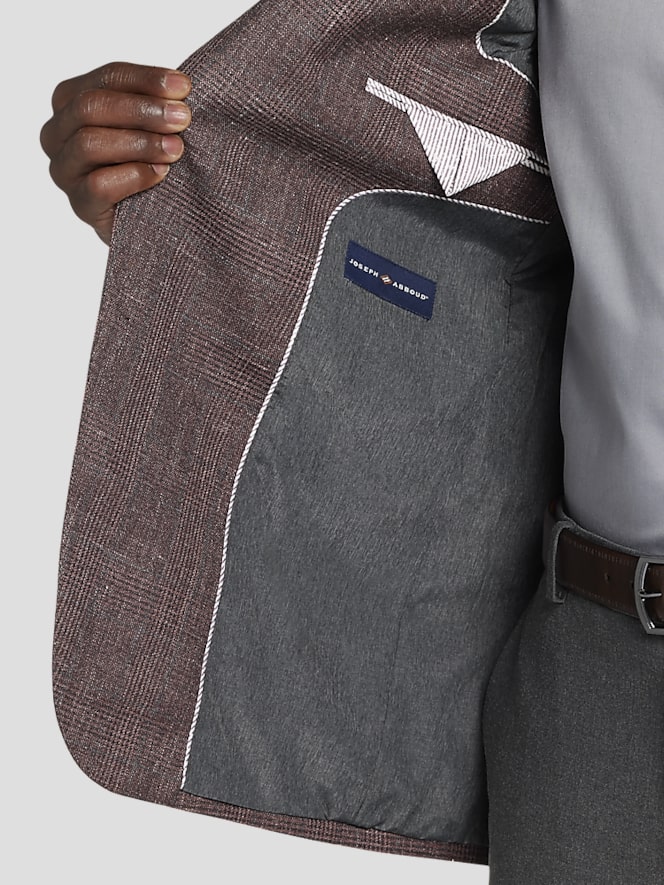 Joseph Abboud Classic Fit Wool Blend Plaid Sport Coat