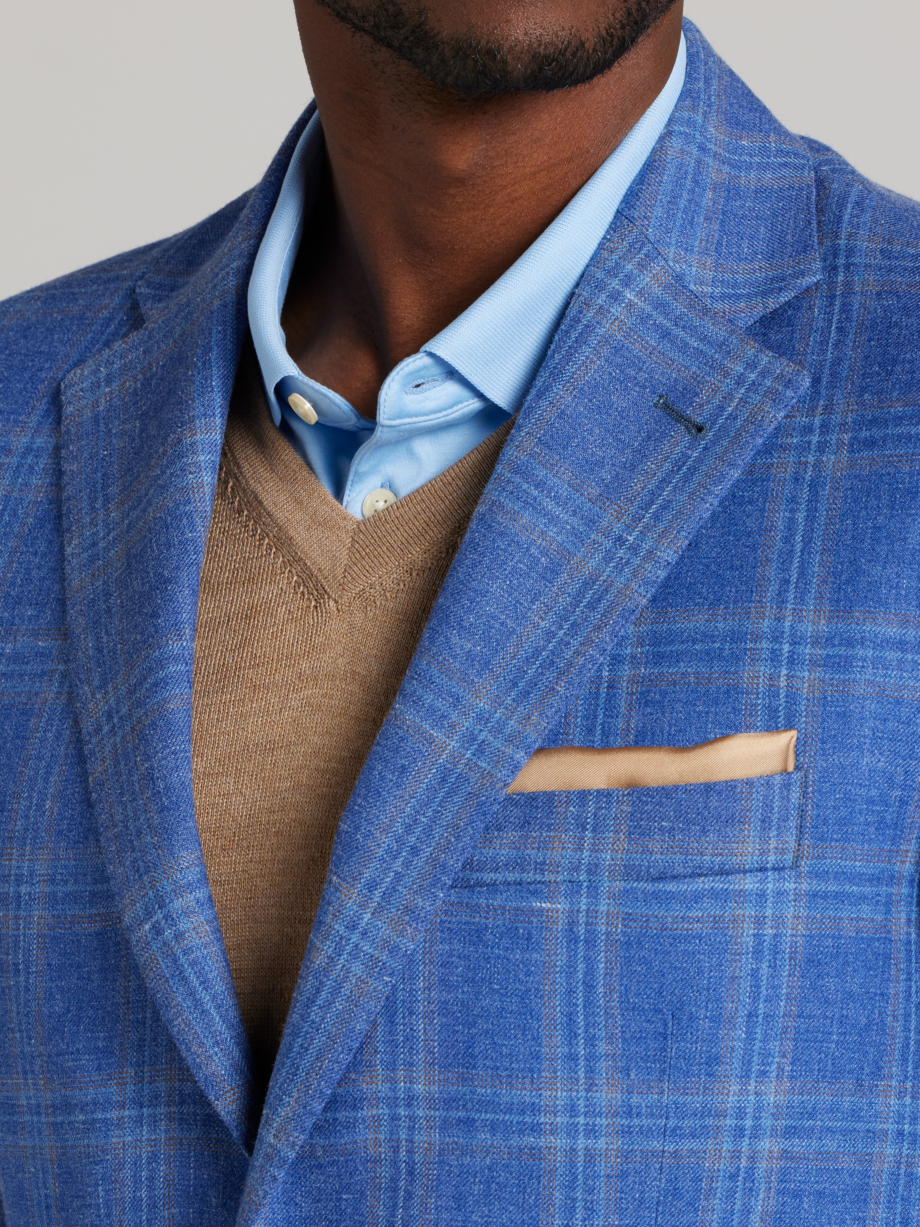 Classic Fit Plaid Sport Coat