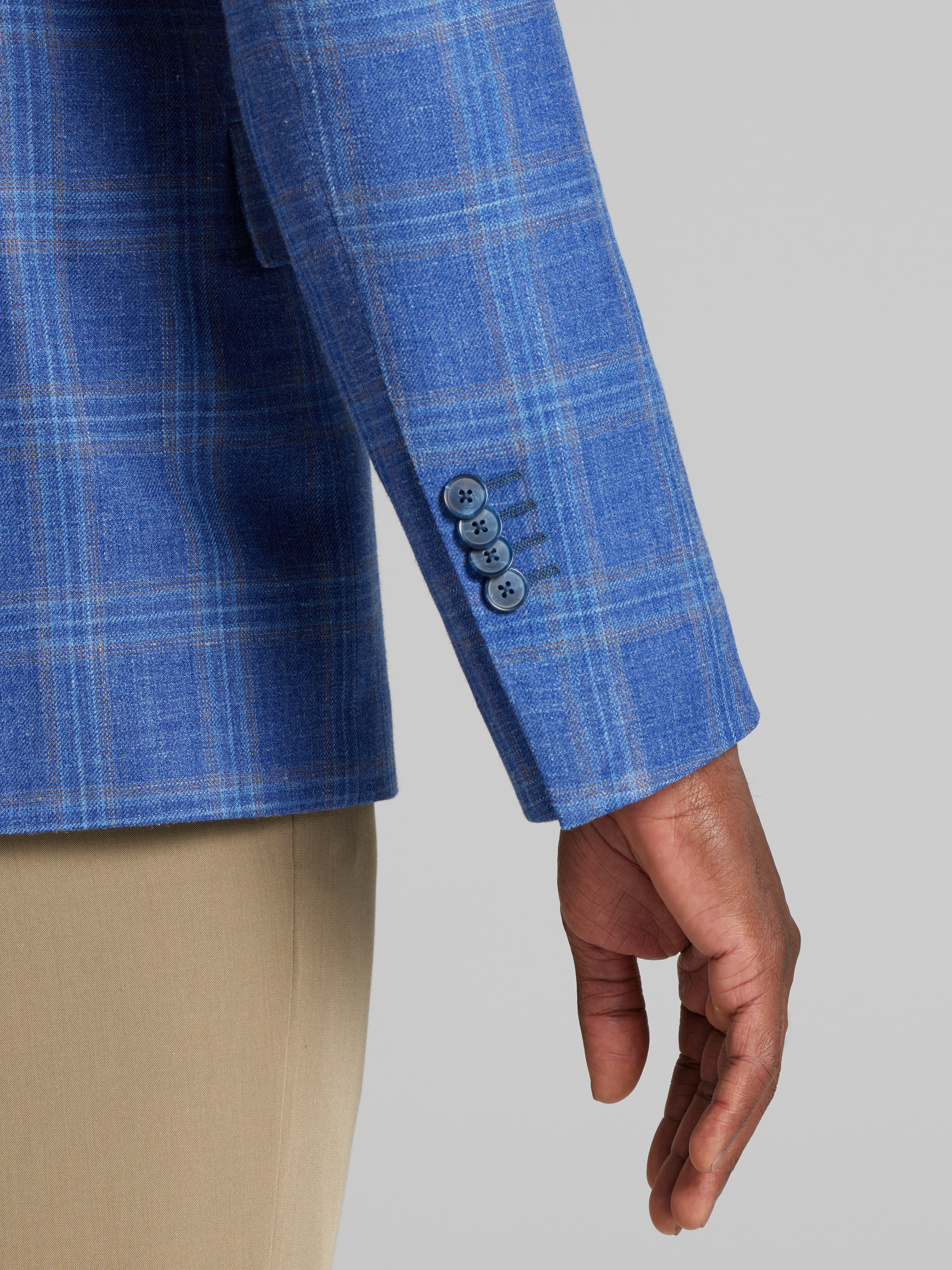 Classic Fit Plaid Sport Coat