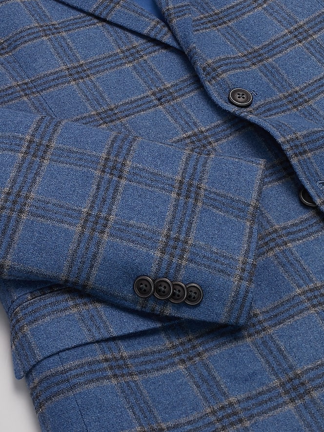 Nautica Modern Fit Plaid Sport Coat