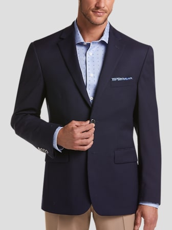 Men's wearhouse blue blazer on sale