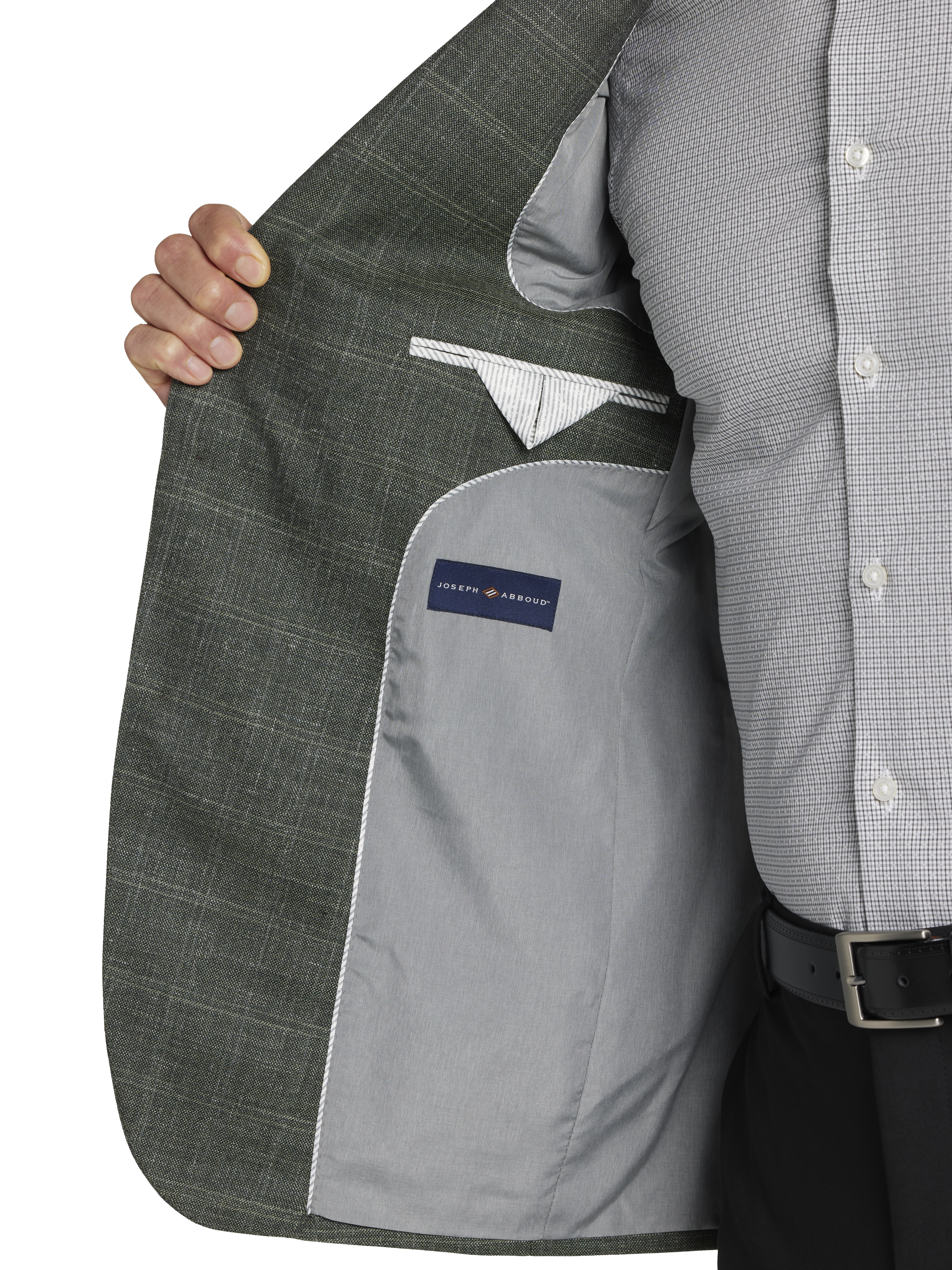 Joseph Abboud Classic Fit Wool Blend Plaid Sport Coat
