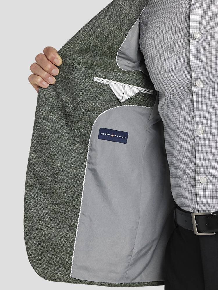 Joseph Abboud Classic Fit Wool Blend Plaid Sport Coat