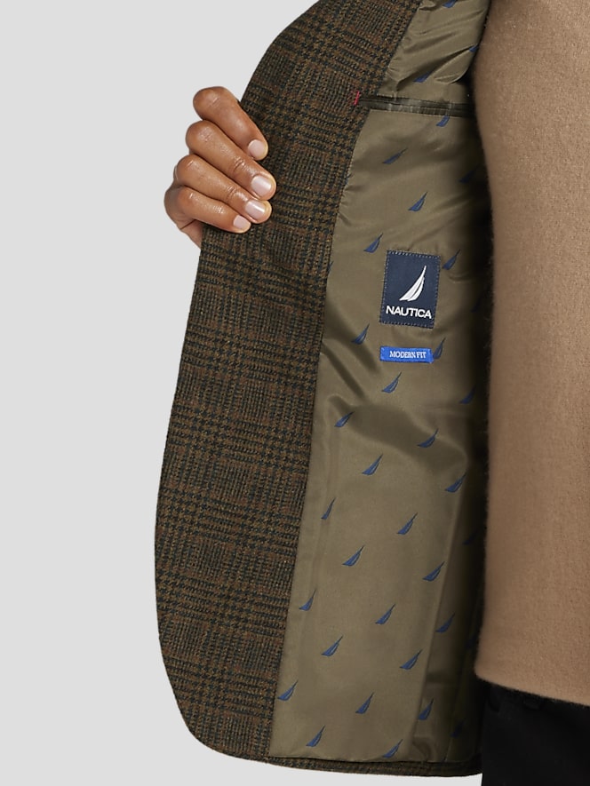 Nautica Modern Fit Wool Blend Tweed Sport Coat