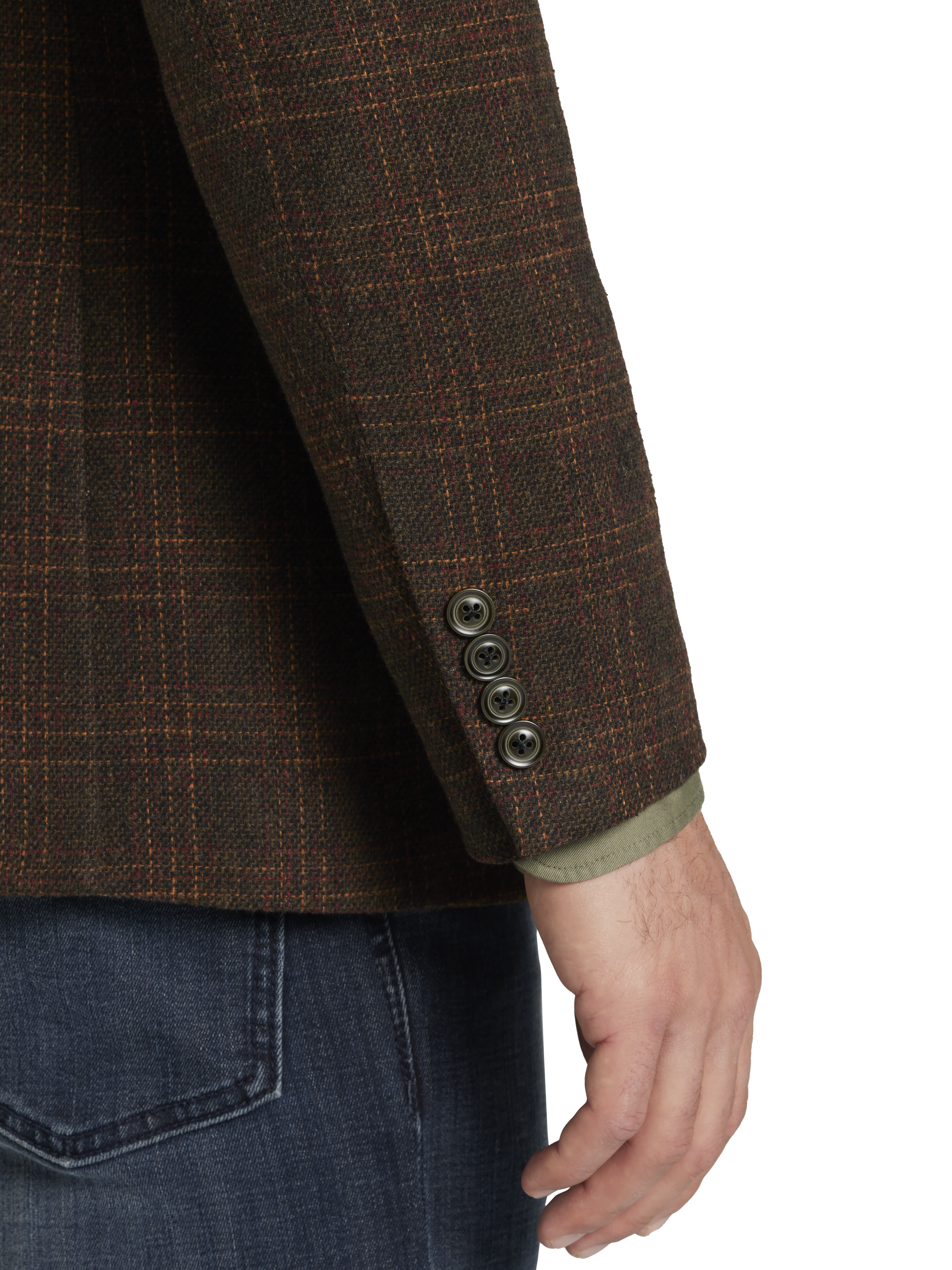 Modern Fit Tweed Sport Coat