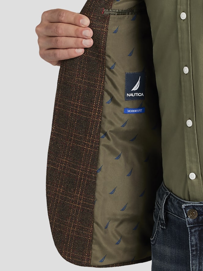 Nautica Modern Fit Tweed Sport Coat