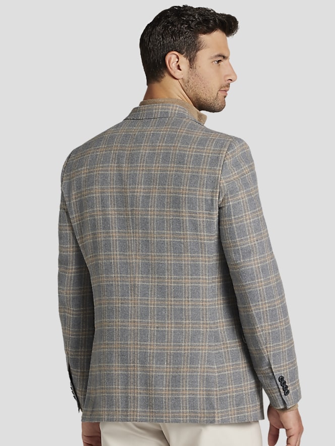 Nautica Modern Fit Plaid Tweed Sport Coat