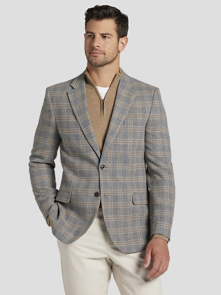 Nautica Modern Fit Plaid Tweed Sport Coat Sport Coats Men's