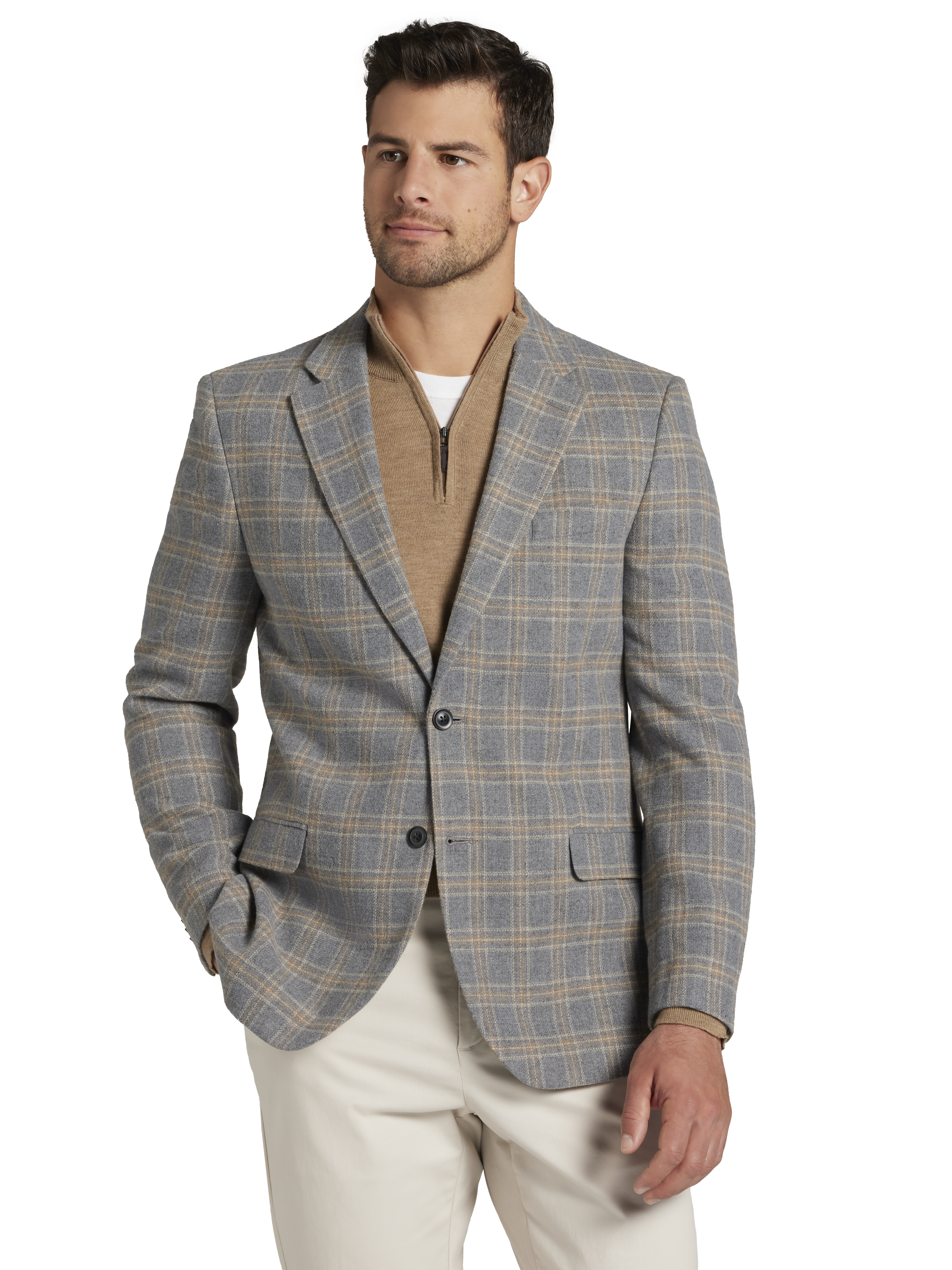 Nautica Modern Fit Plaid Tweed Sport Coat | Sport Coats