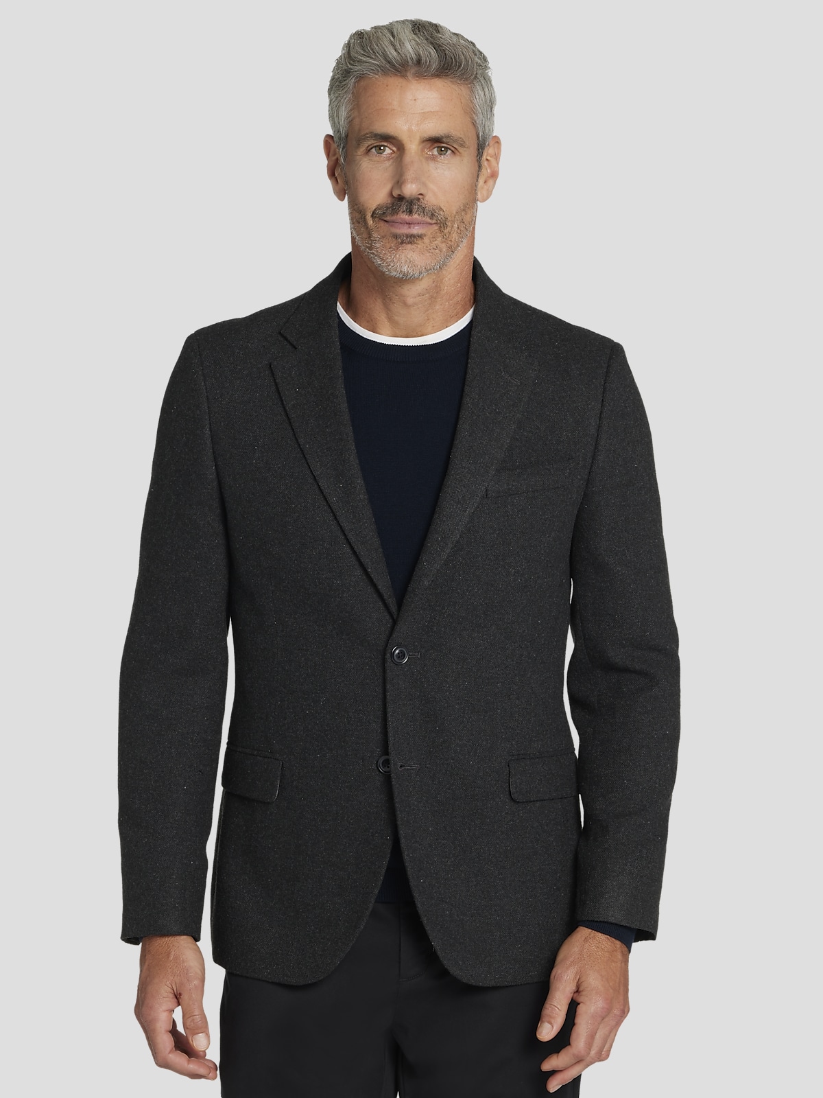 Nautica Modern Fit Tweed With Leather Elbow Patches Sport Coat Sport Coats Men s Wearhouse