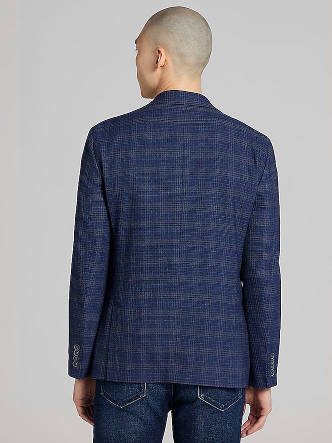 Calvin Klein Slim Fit Plaid Sport Coat