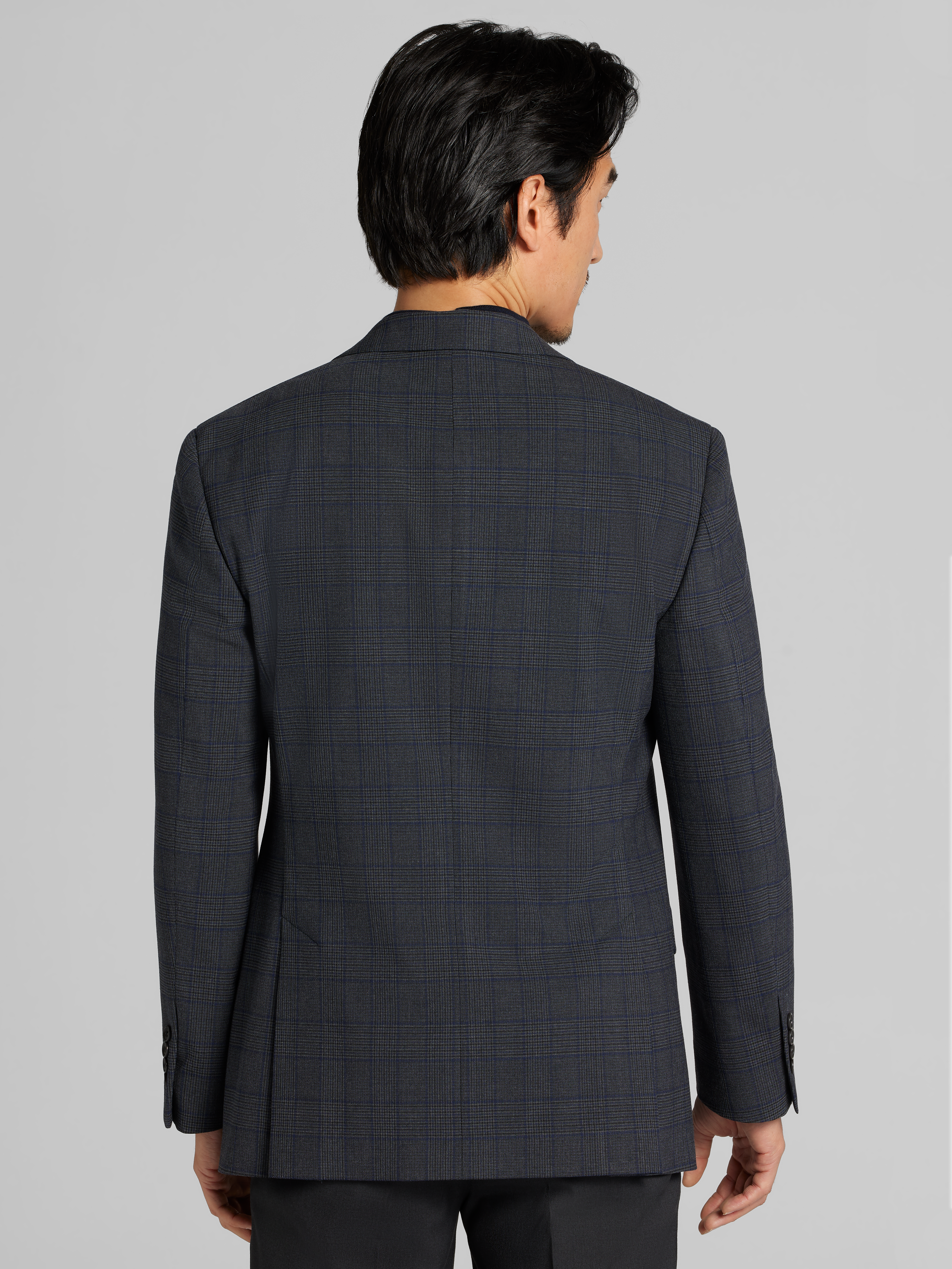 Modern Fit Plaid Sport Coat