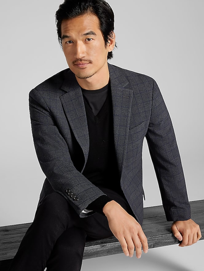 Wilke-Rodriguez Modern Fit Plaid Sport Coat