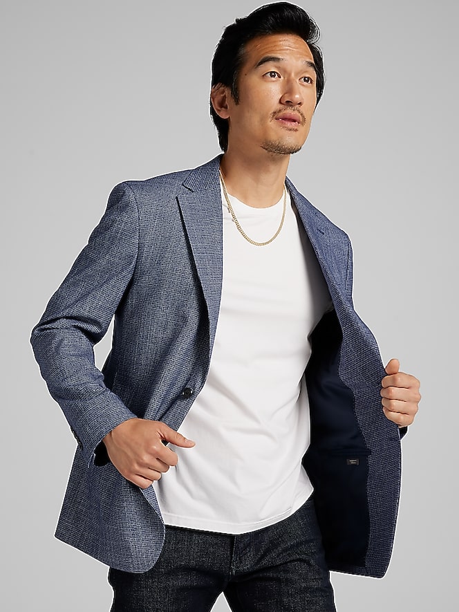 Wilke-Rodriguez Modern Fit Crosshatch Sport Coat