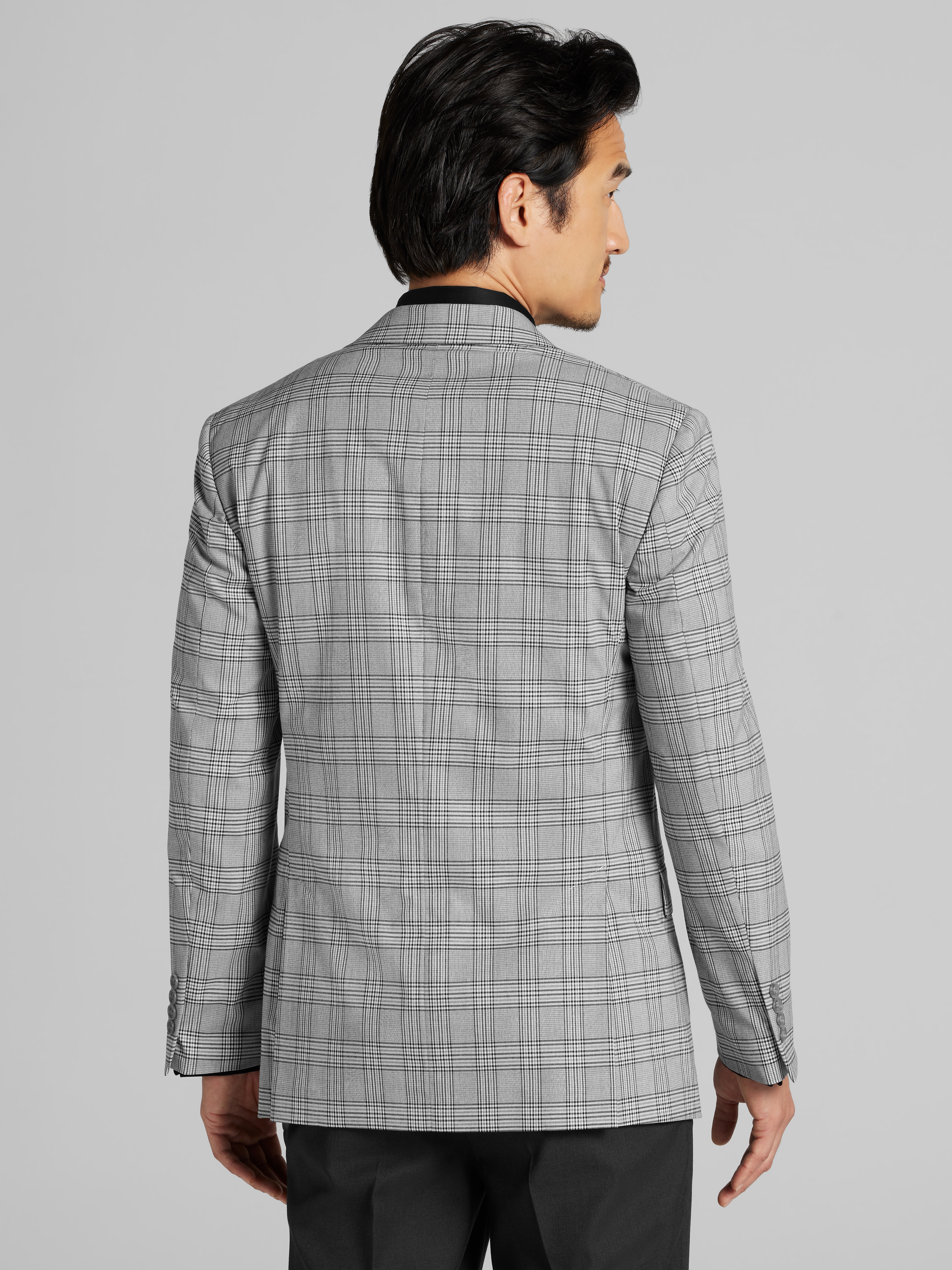 Modern Fit Plaid Sport Coat