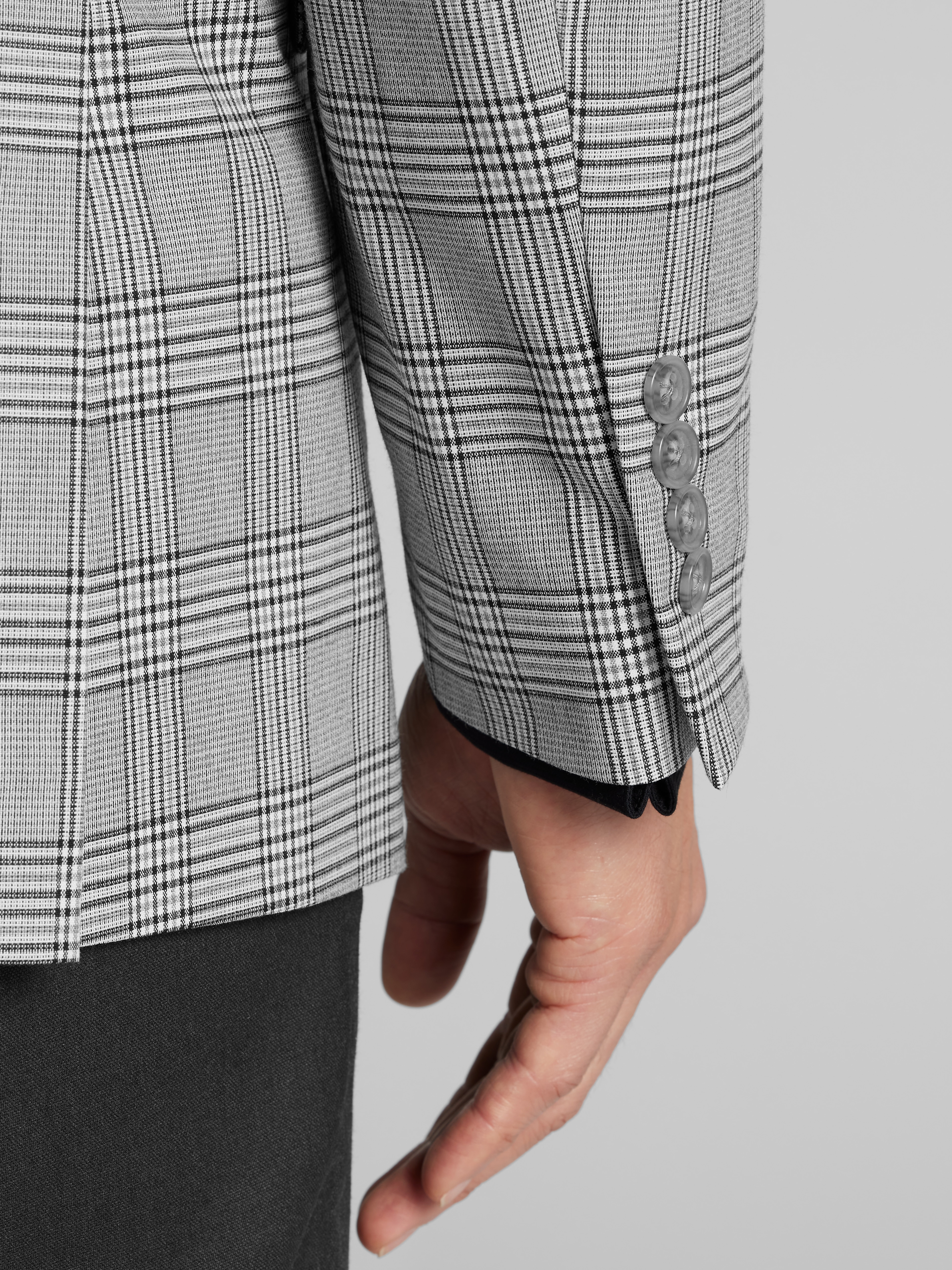 Modern Fit Plaid Sport Coat