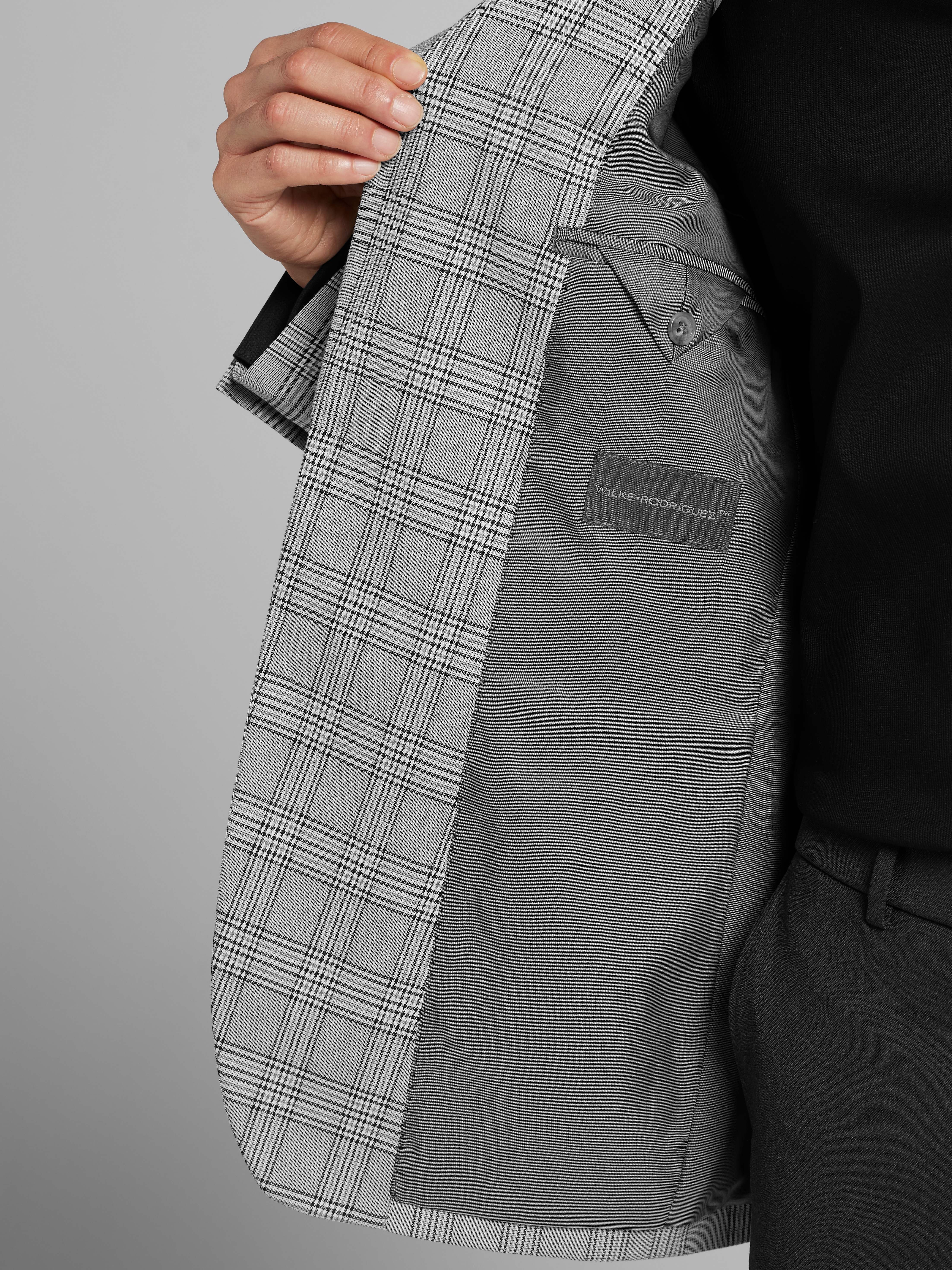 Modern Fit Plaid Sport Coat