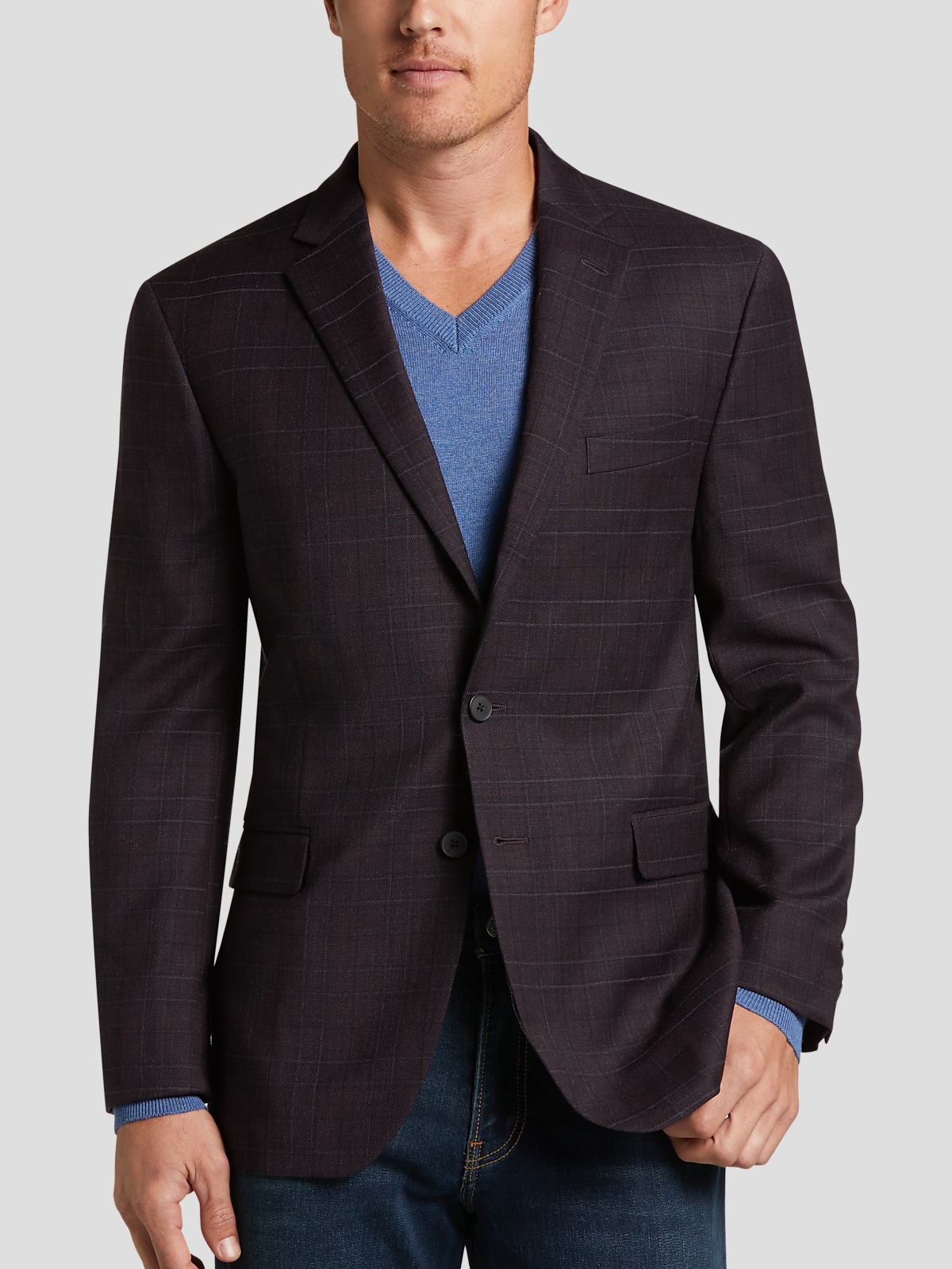 Kenneth cole burgundy coat 2025