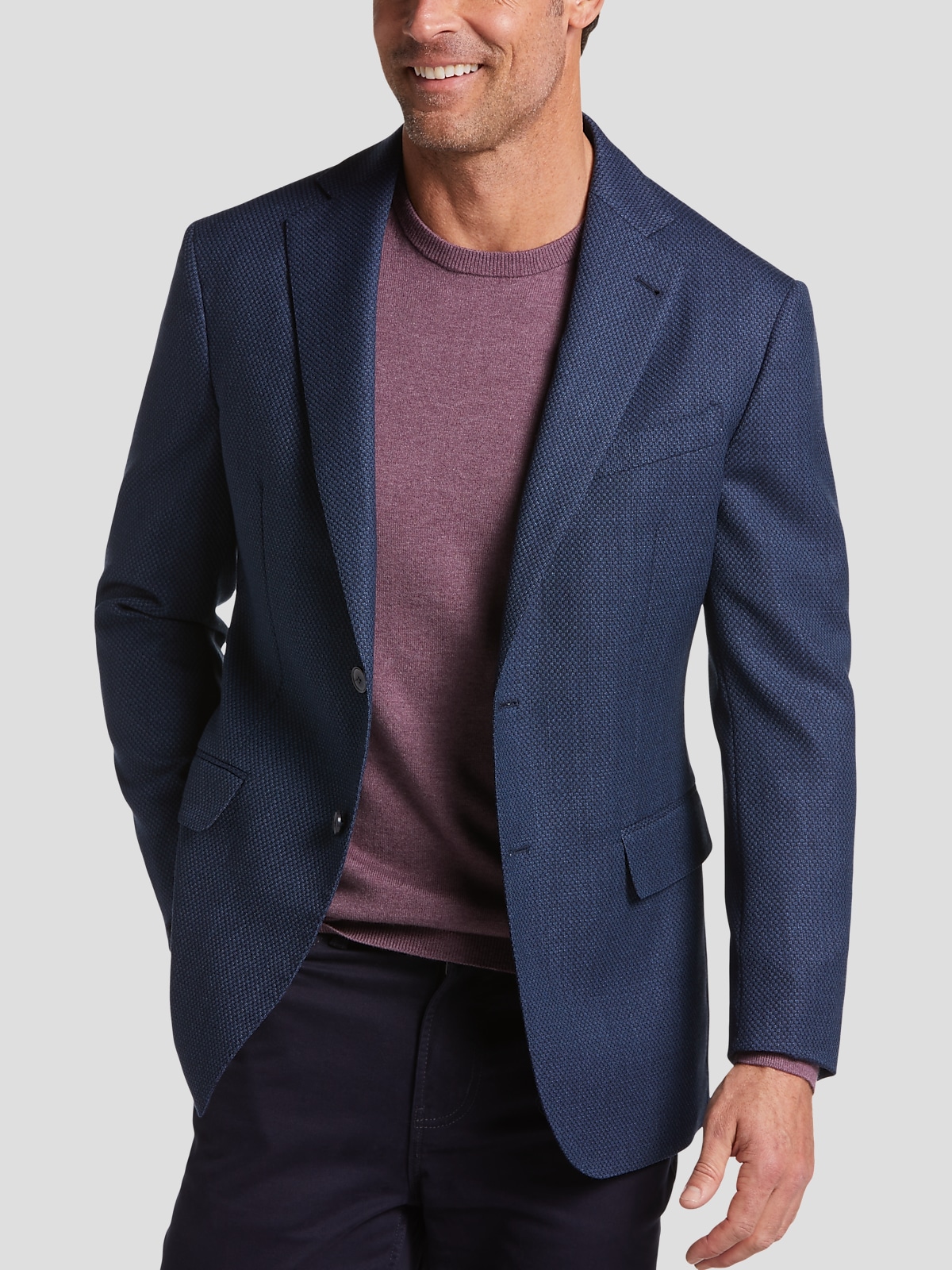 Joseph abboud navy casual coat hotsell