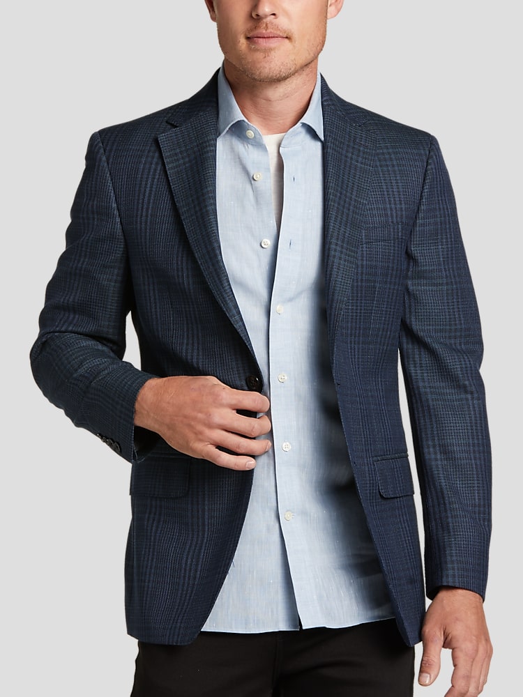 Calvin Klein Slim Fit Linen-Blend Suit Separates Jacket, All Sale