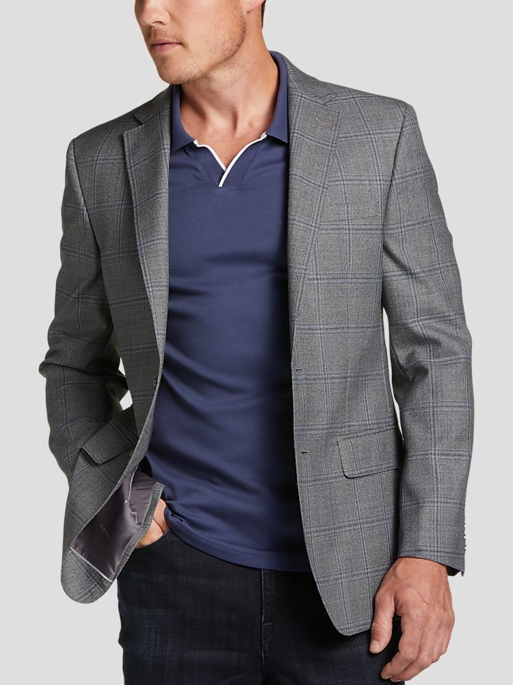 Calvin klein plaid coat outlet