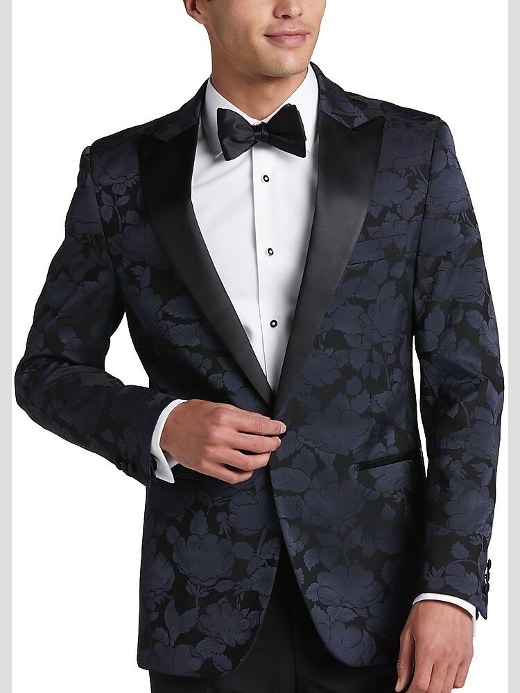 Egara white slim hotsell fit dinner jacket