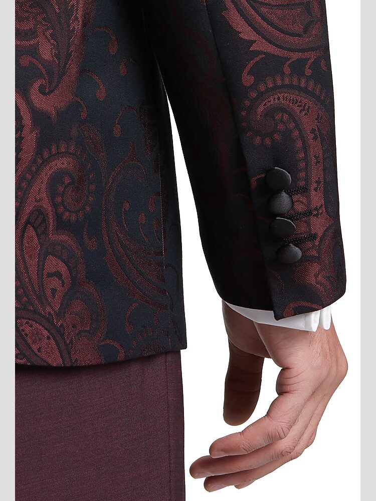 Egara red slim fit dinner deals jacket