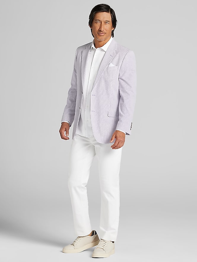 Nautica Modern Fit Seersucker Sport Coat